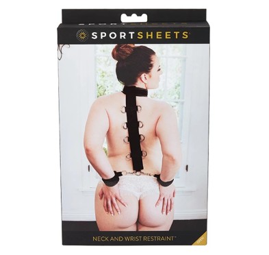 Obroża z kajdankami - Sportsheets Neck & Wrist Restraint